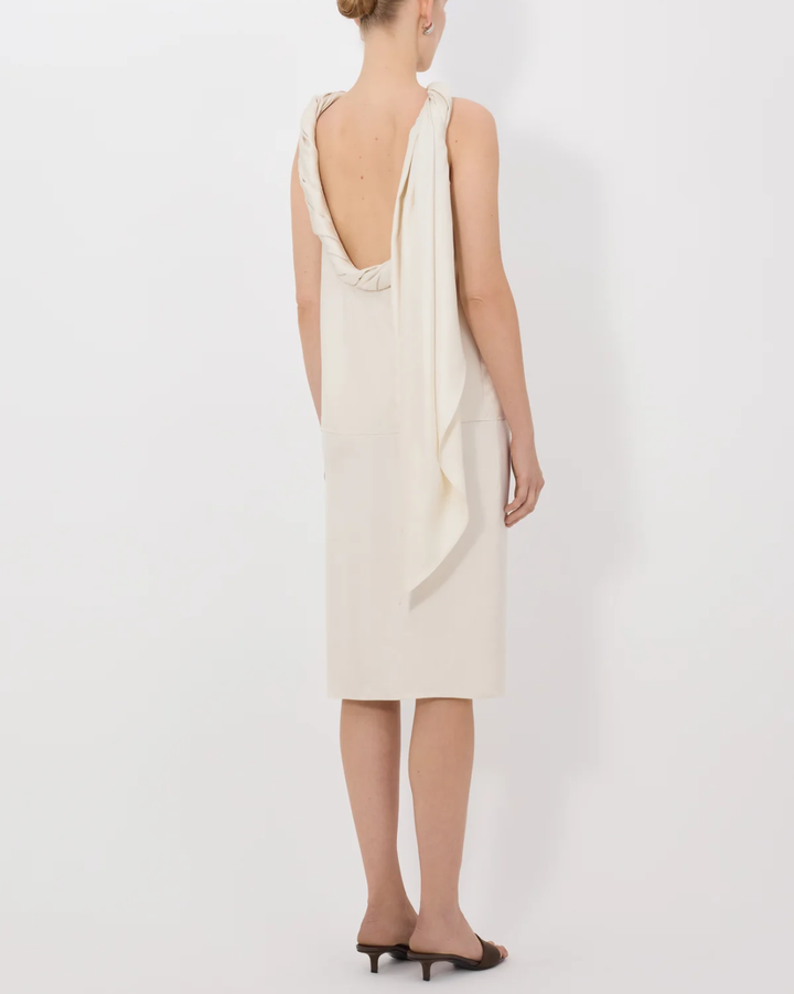 Wilma Twisted Collar Shirt | Ivory