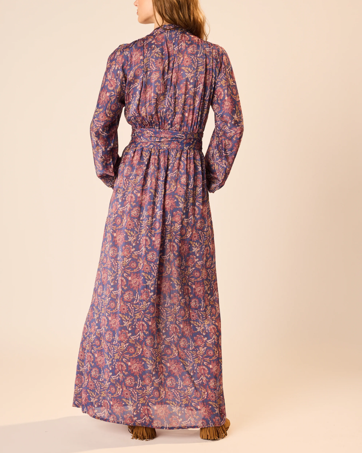 Nico L/S Maxi W/ Sash | Artichoke Mariner