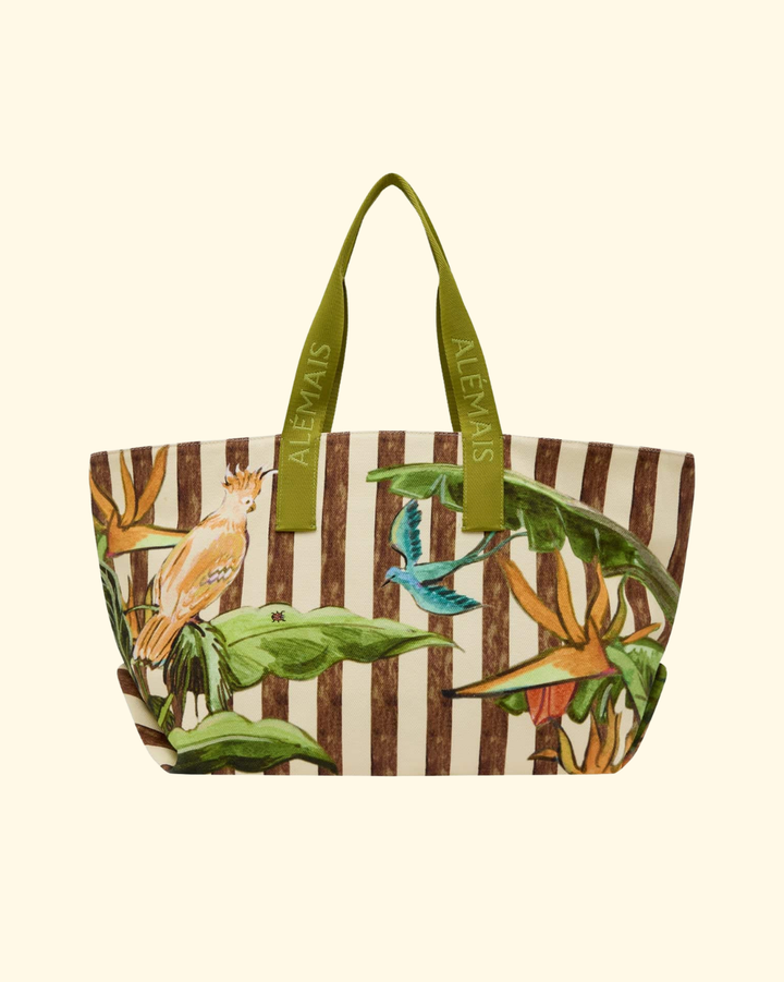 Toucan Tango Canvas Beach Tote | Multi