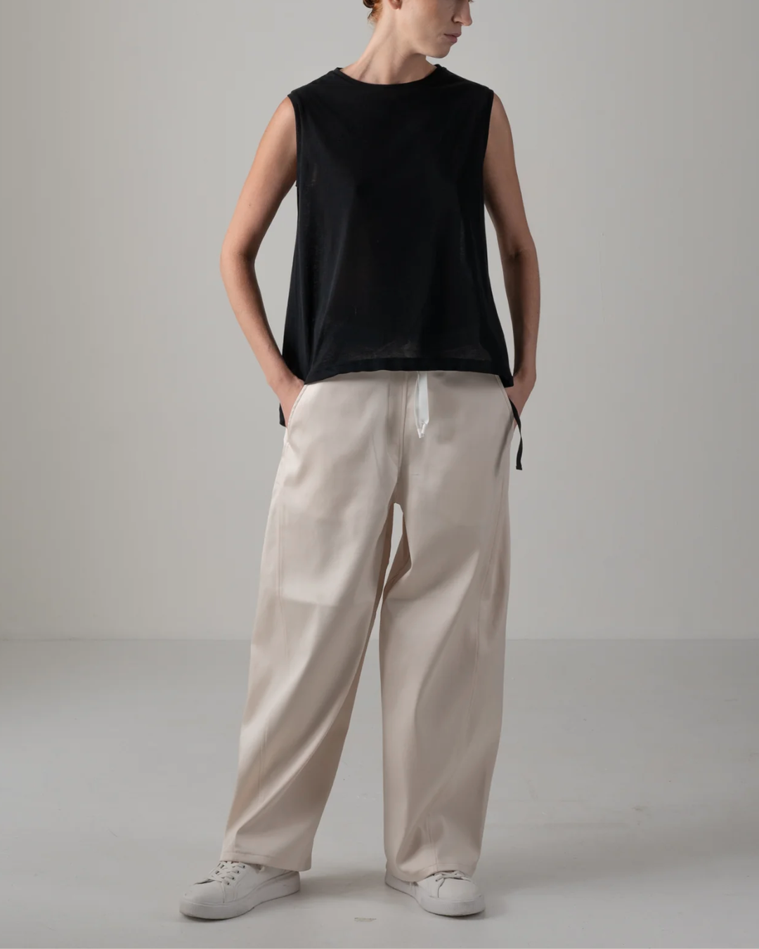 Nelly Sleeveless Top | Black