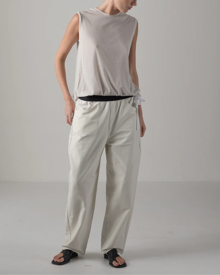 Nelly Sleeveless Top | Ice Grey