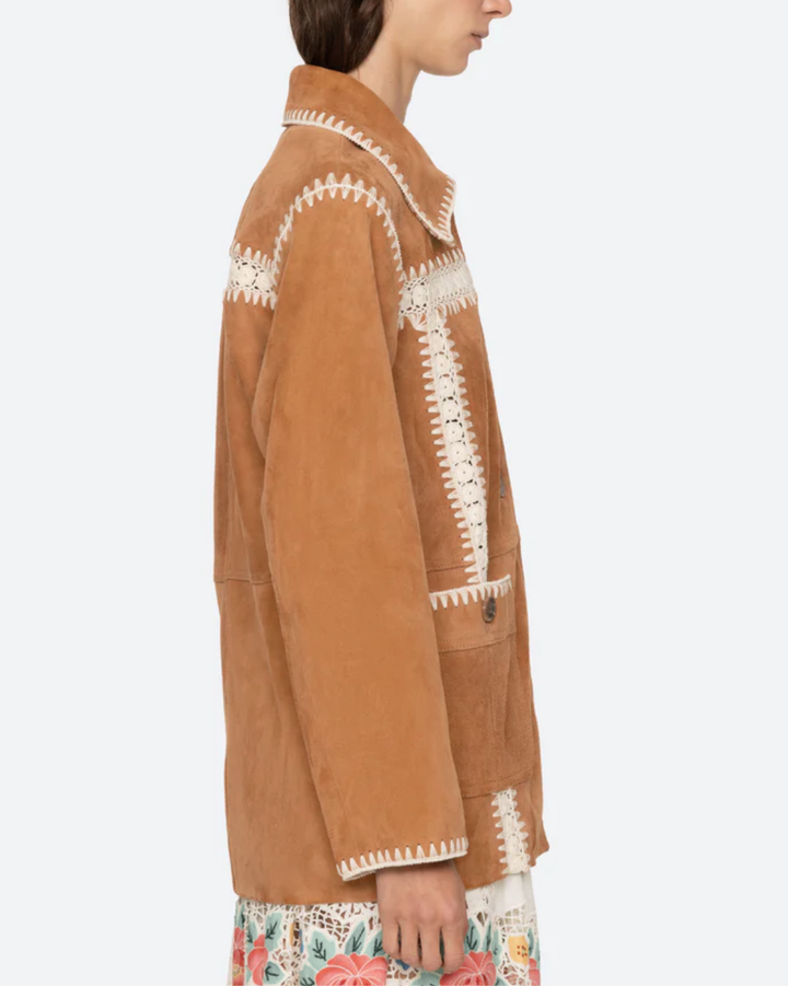 Irena Suede Jacket | Camel