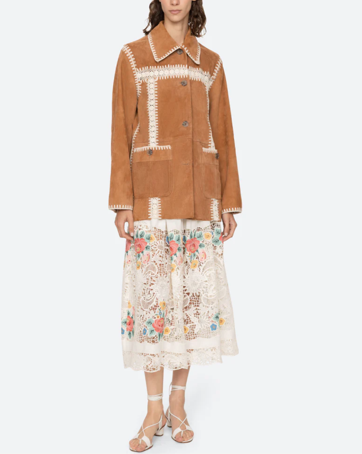 Irena Suede Jacket | Camel