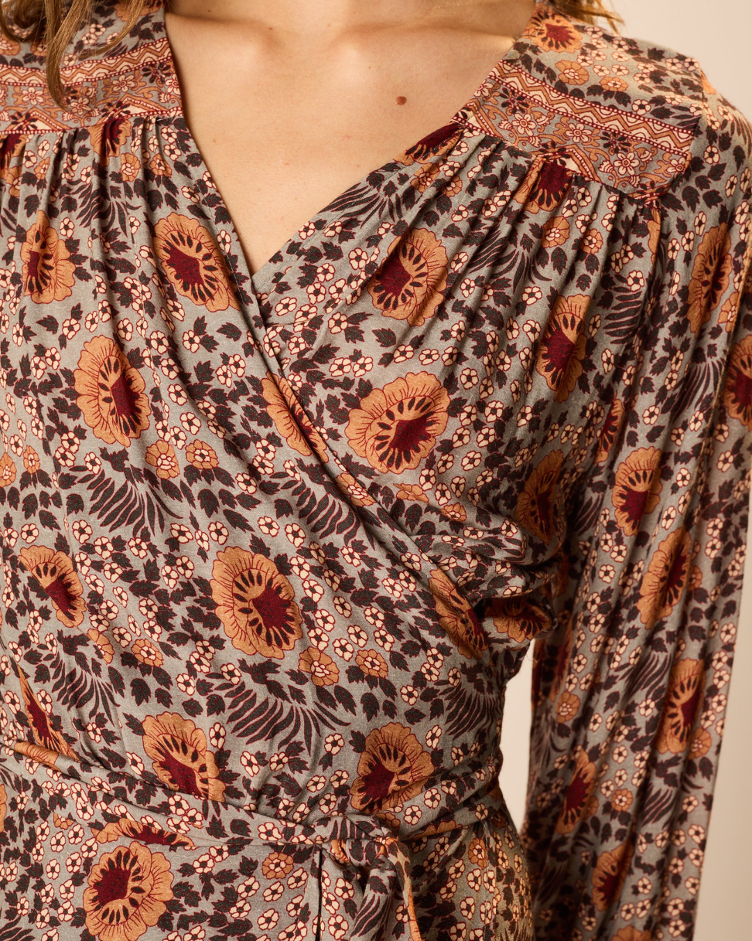 Kate L/S Dress | Vintage Flowers