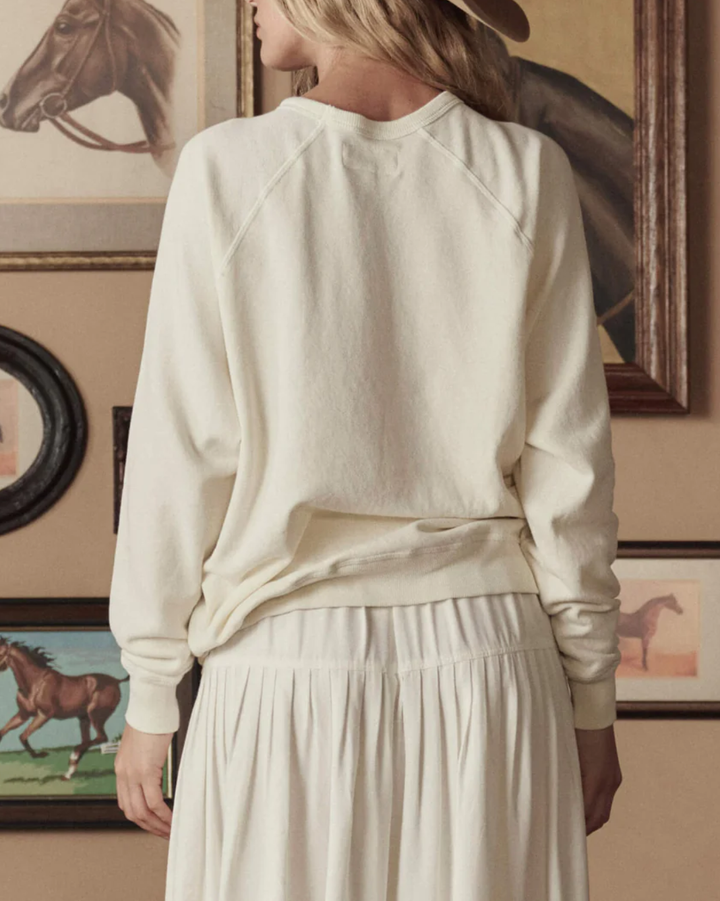 The College Sweatshirt W/ Stetson Graphic | Washed White