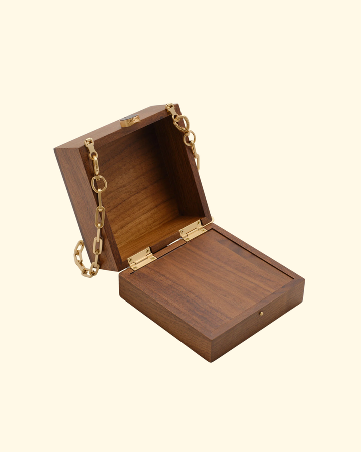 Tic Tac Toe Clutch | Walnut