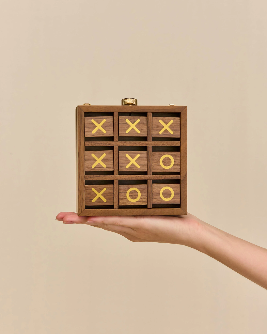 Tic Tac Toe Clutch | Walnut