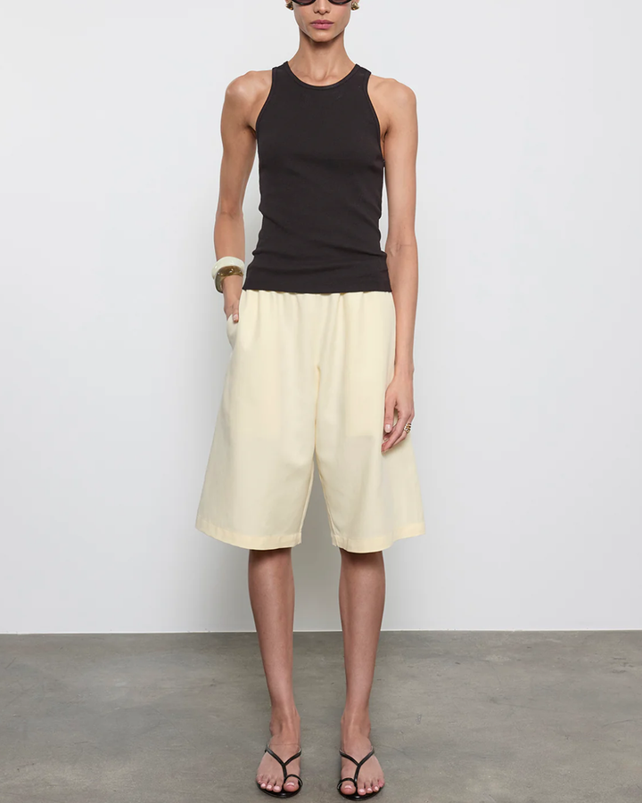 Cotton Rib Boy Tank | Black