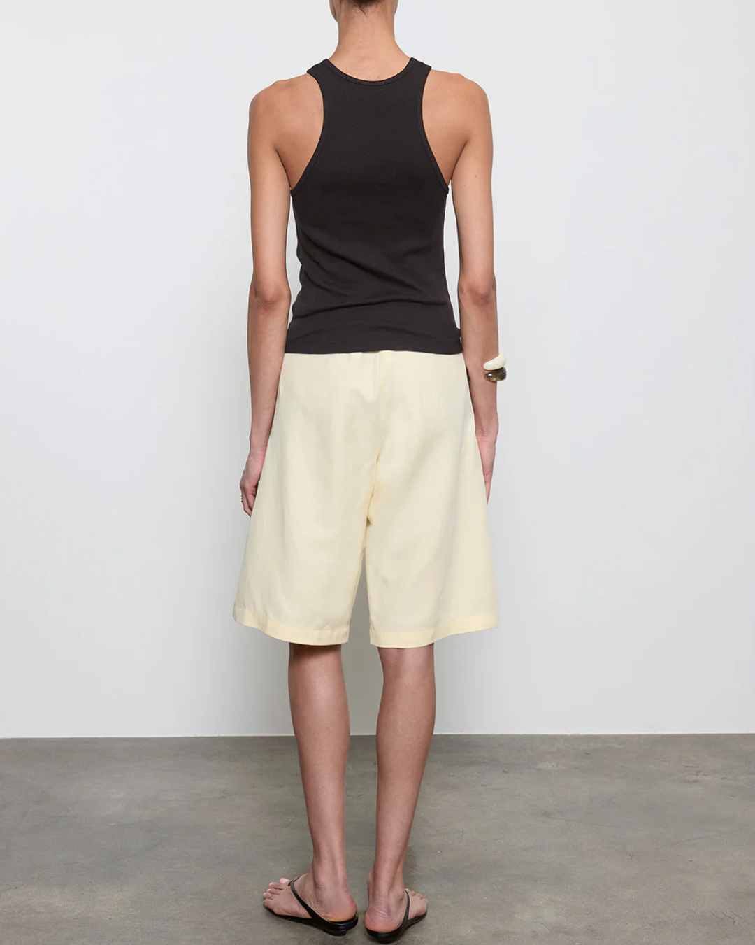 Cotton Rib Boy Tank | Black