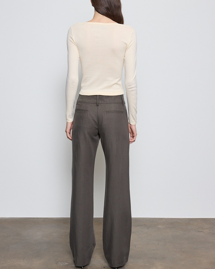 Fine Supima L/S Boatneck | Flan