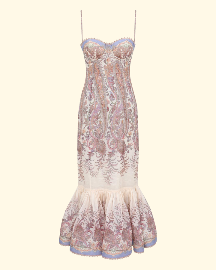 Alchemy Gown | Cream Paisley