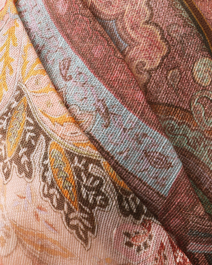 Alchemy Structured Midi Dress | Pink Paisley