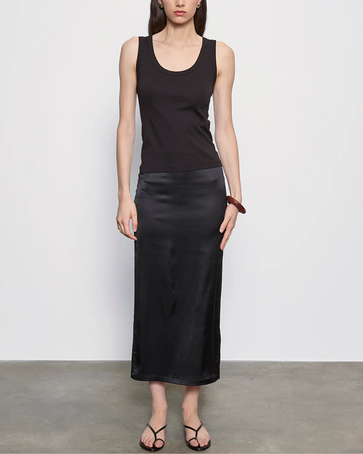 Supima Baby Rib Tank | Black