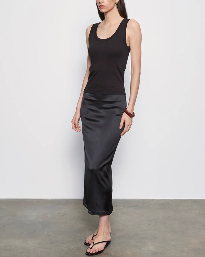 Supima Baby Rib Tank | Black