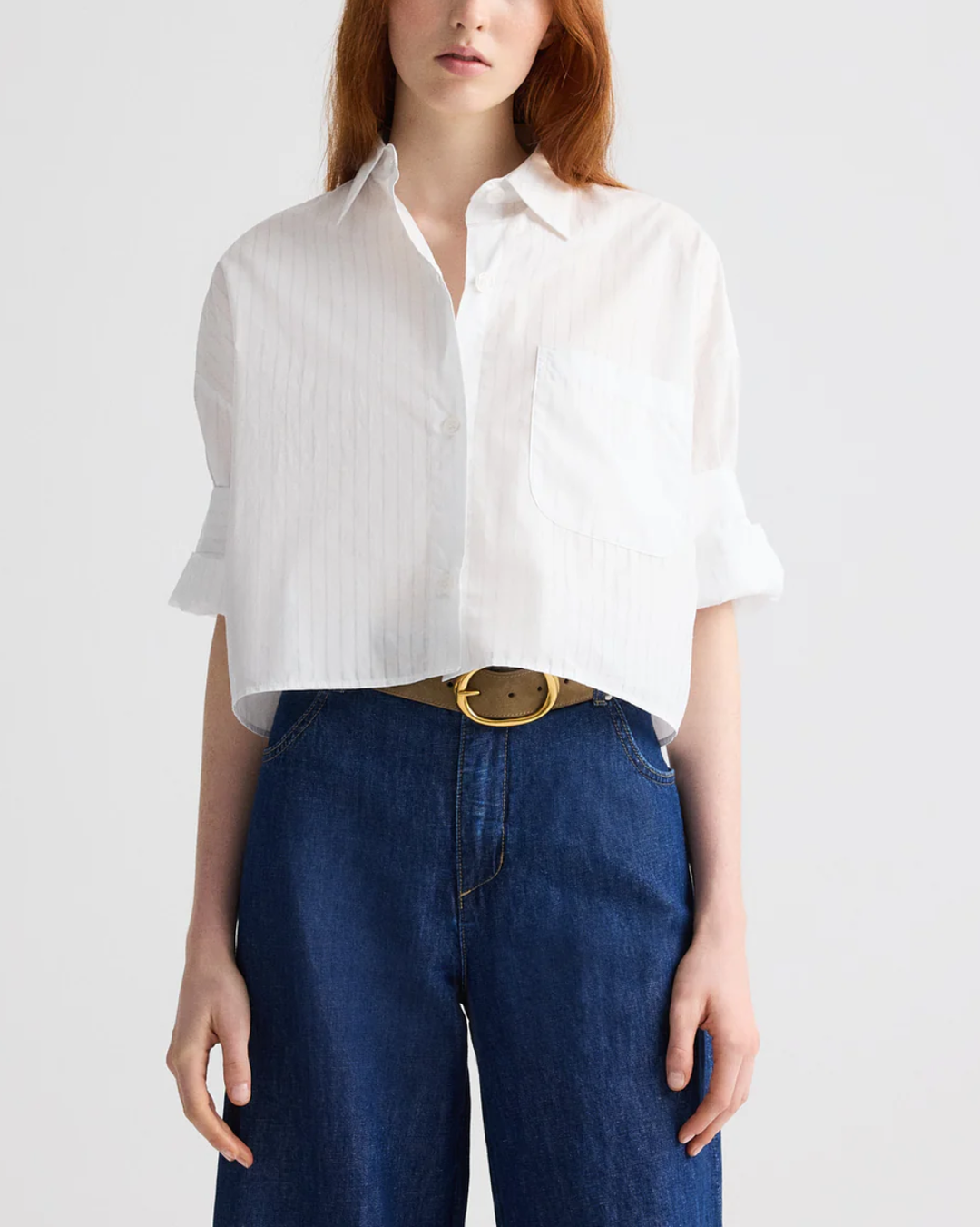 Next Ex | White/Light Blue Stripe