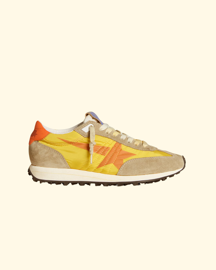 Marathon Nylon w Suede | Yellow/Orange