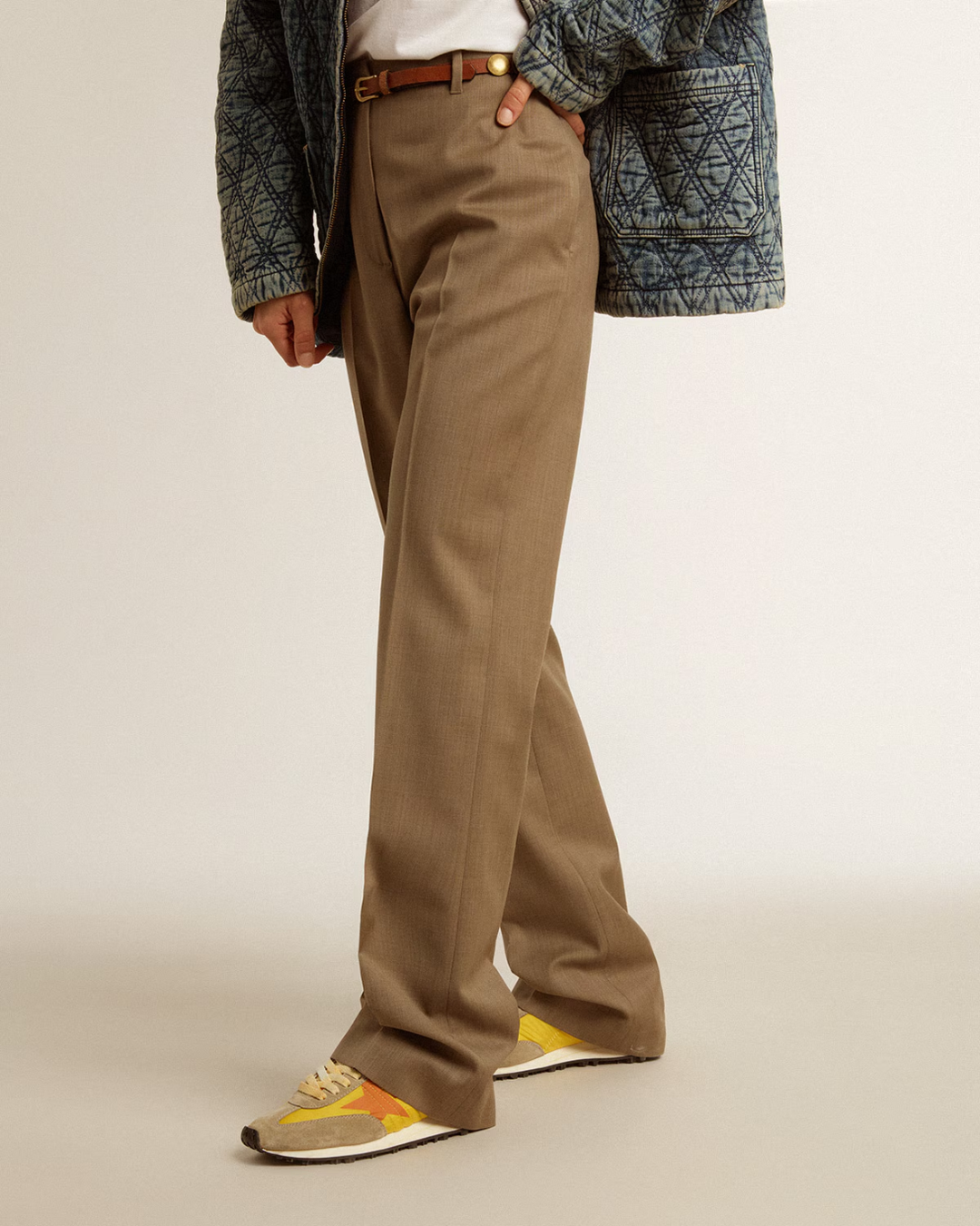 Marathon Nylon w Suede | Yellow/Orange