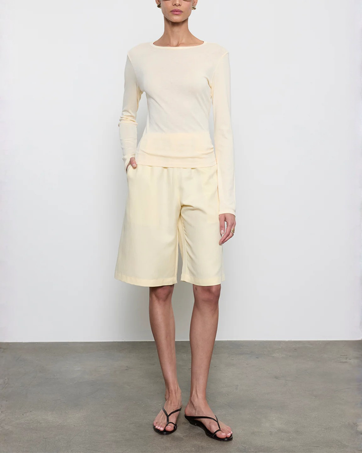 Fine Supima L/S Boatneck | Flan