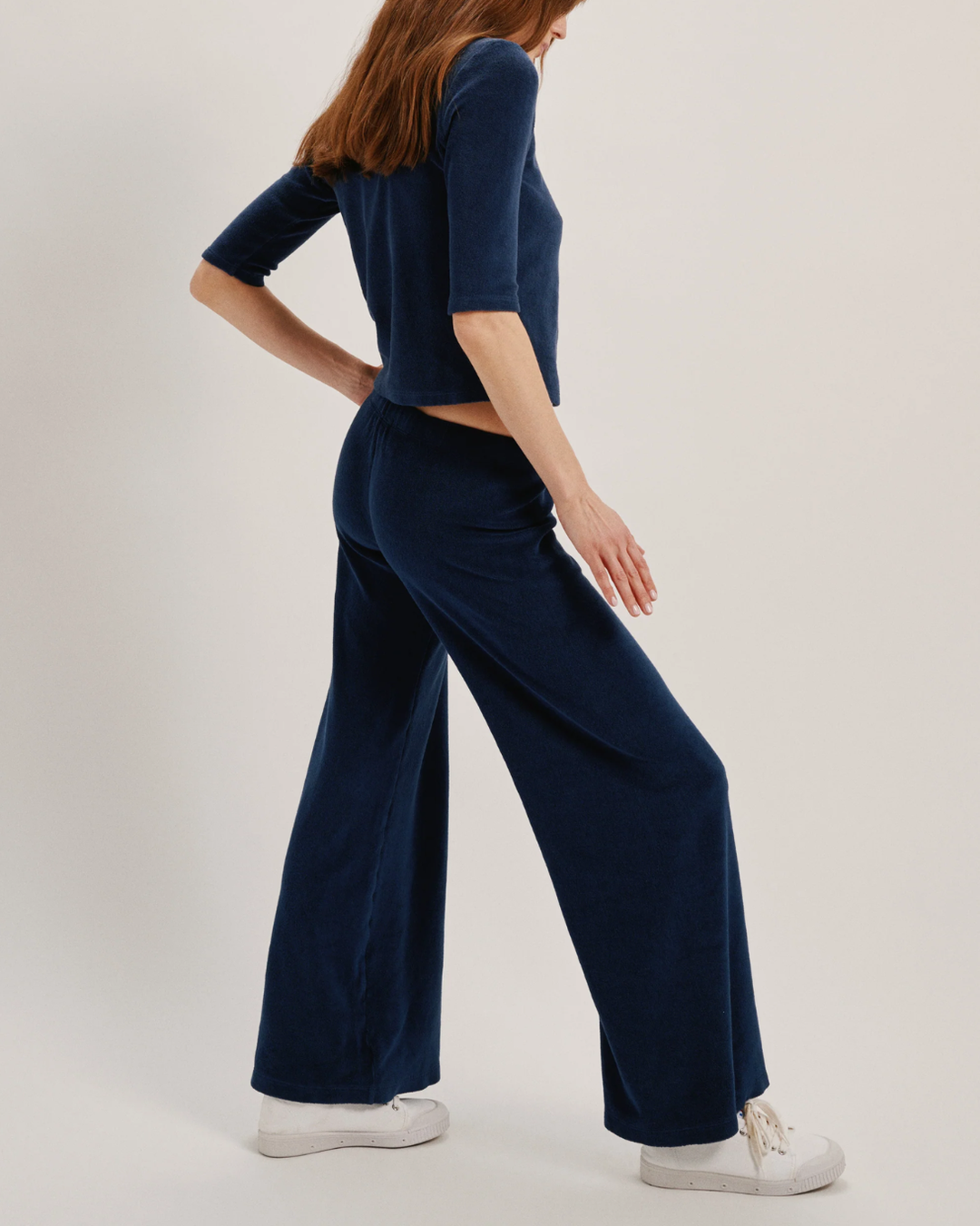 Lito Low-Rise Flare Pants | Navy