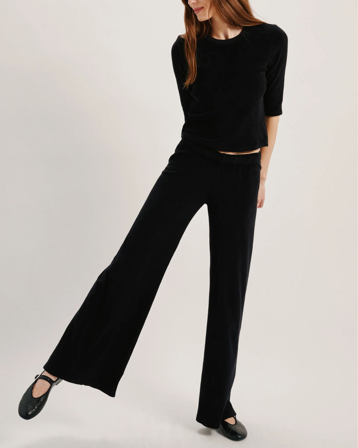 Lito Low-Rise Flare Pants | Black