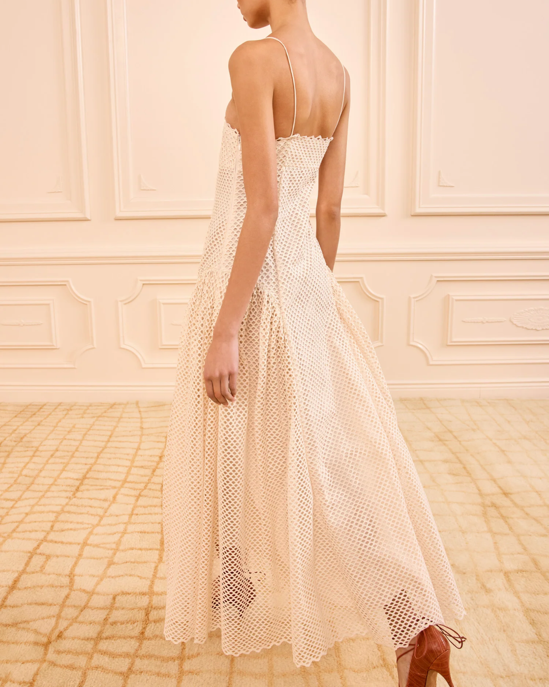 Isotta Eyelet Cotton Dress | Cowrie