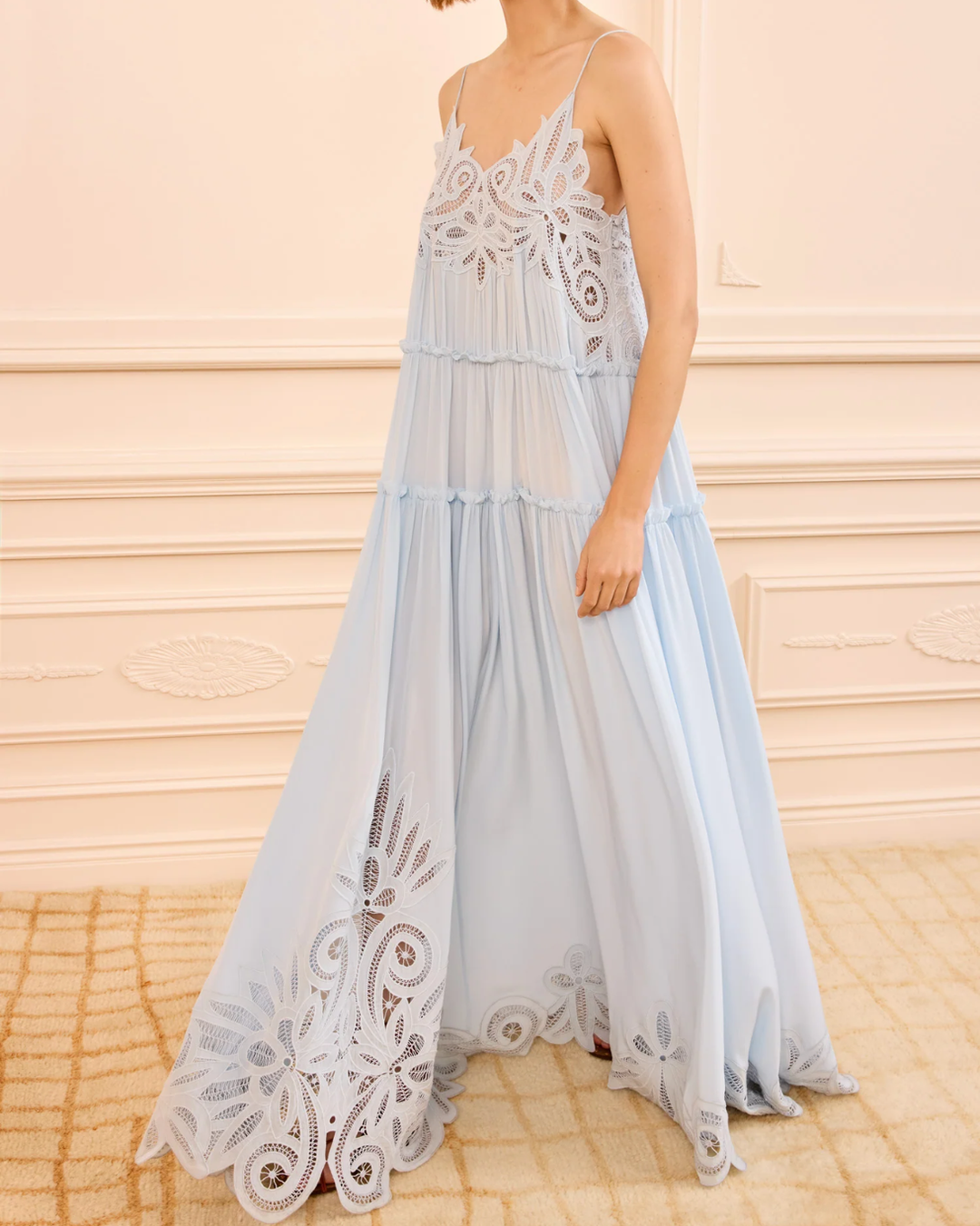 Filippa Lace Applique Gown | Adriatic