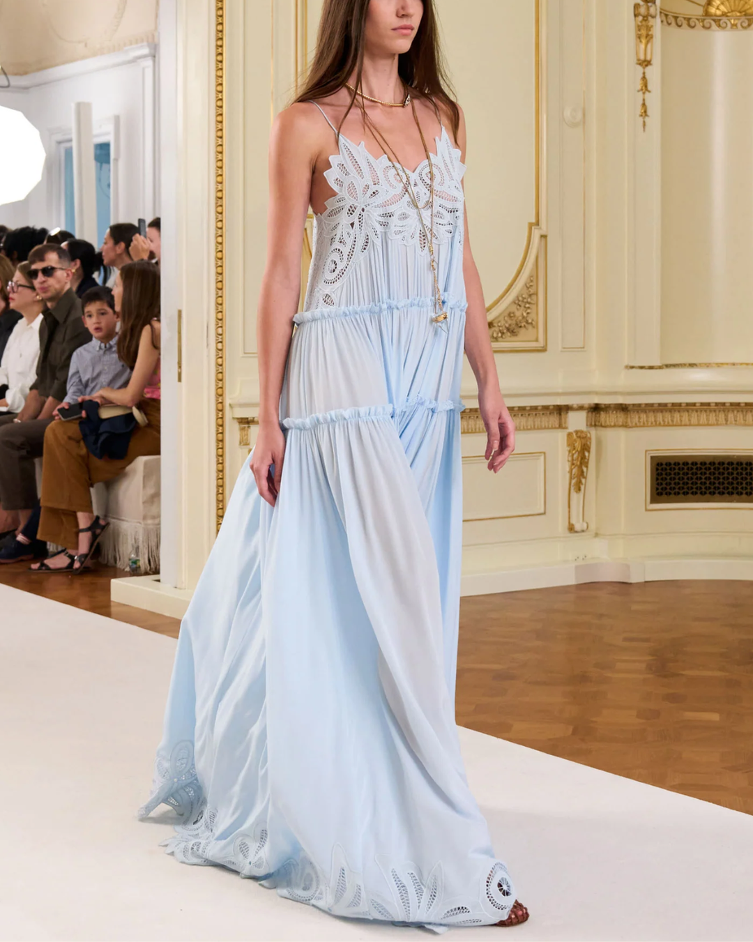 Filippa Lace Applique Gown | Adriatic