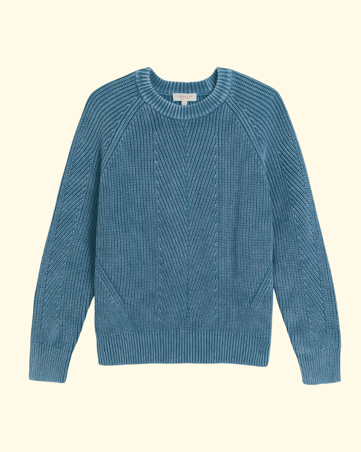 Chelsea Washed Cotton Sweater | Denim