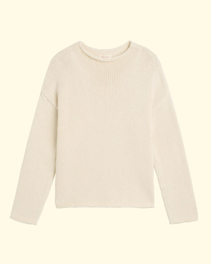 Lamis Washed Cotton Sweater | Off White