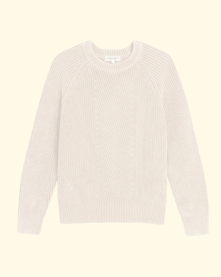 Chelsea Washed Cotton Sweater | Off White