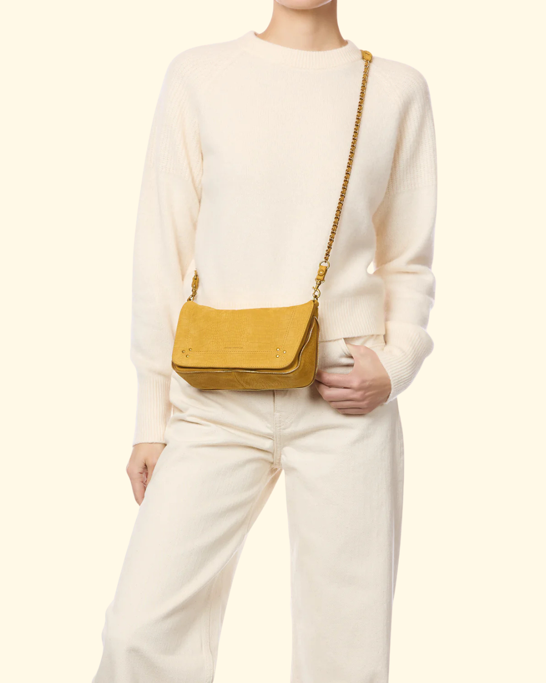 Bobi | Imprimé Croco Moutarde