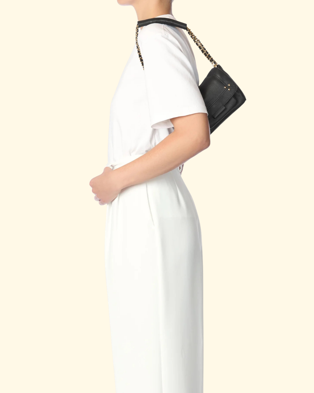 Lulu S | Calfskin Noir Brass