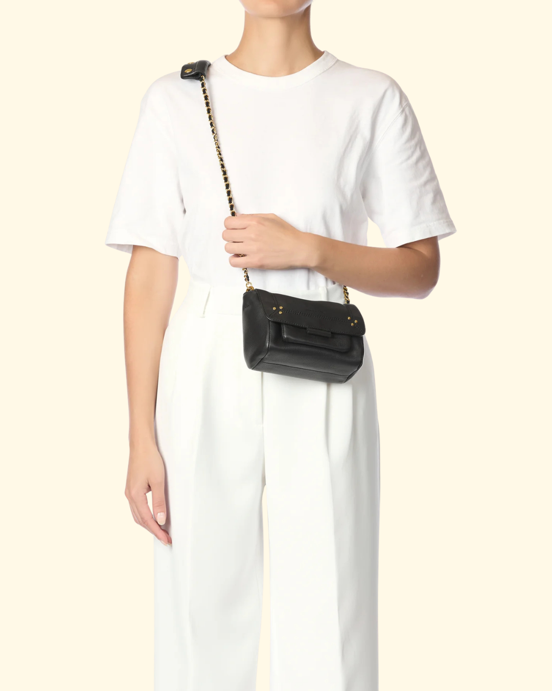 Lulu S | Calfskin Noir Brass