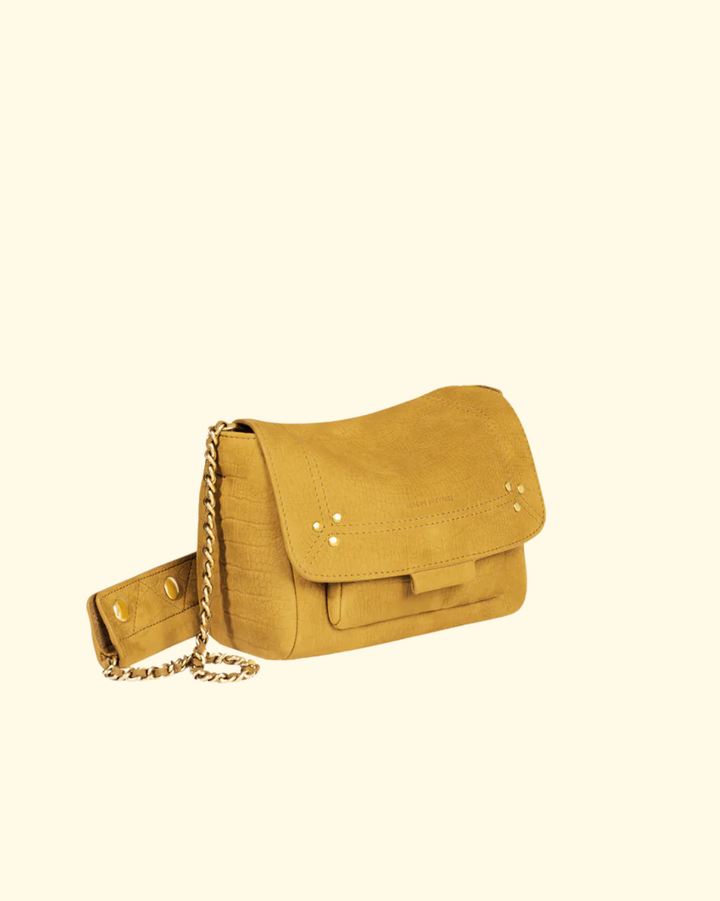 Lulu S | Imprimé Croco Moutarde