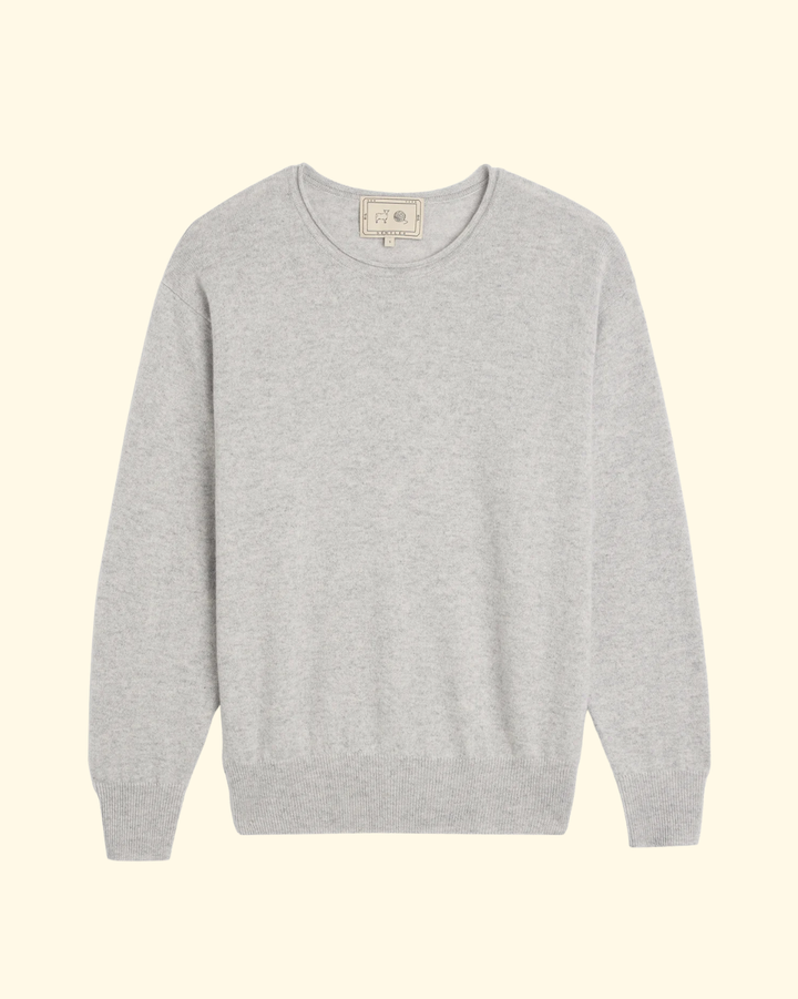 Coco Cashmere Sweater | Light Heather