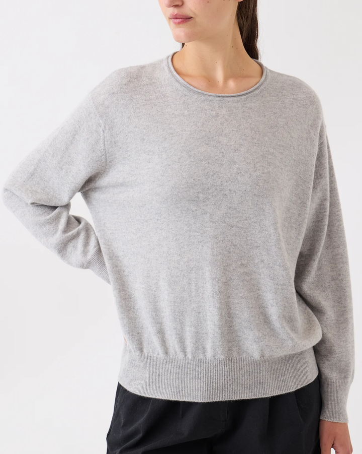 Coco Cashmere Sweater | Light Heather