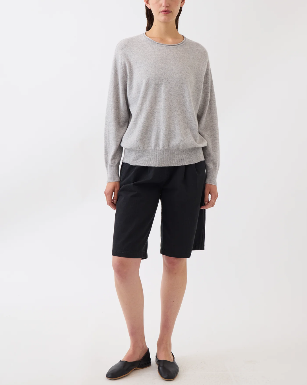 Coco Cashmere Sweater | Light Heather