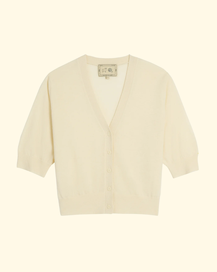 Bella Superfine Cashmere Cardigan | Ivory