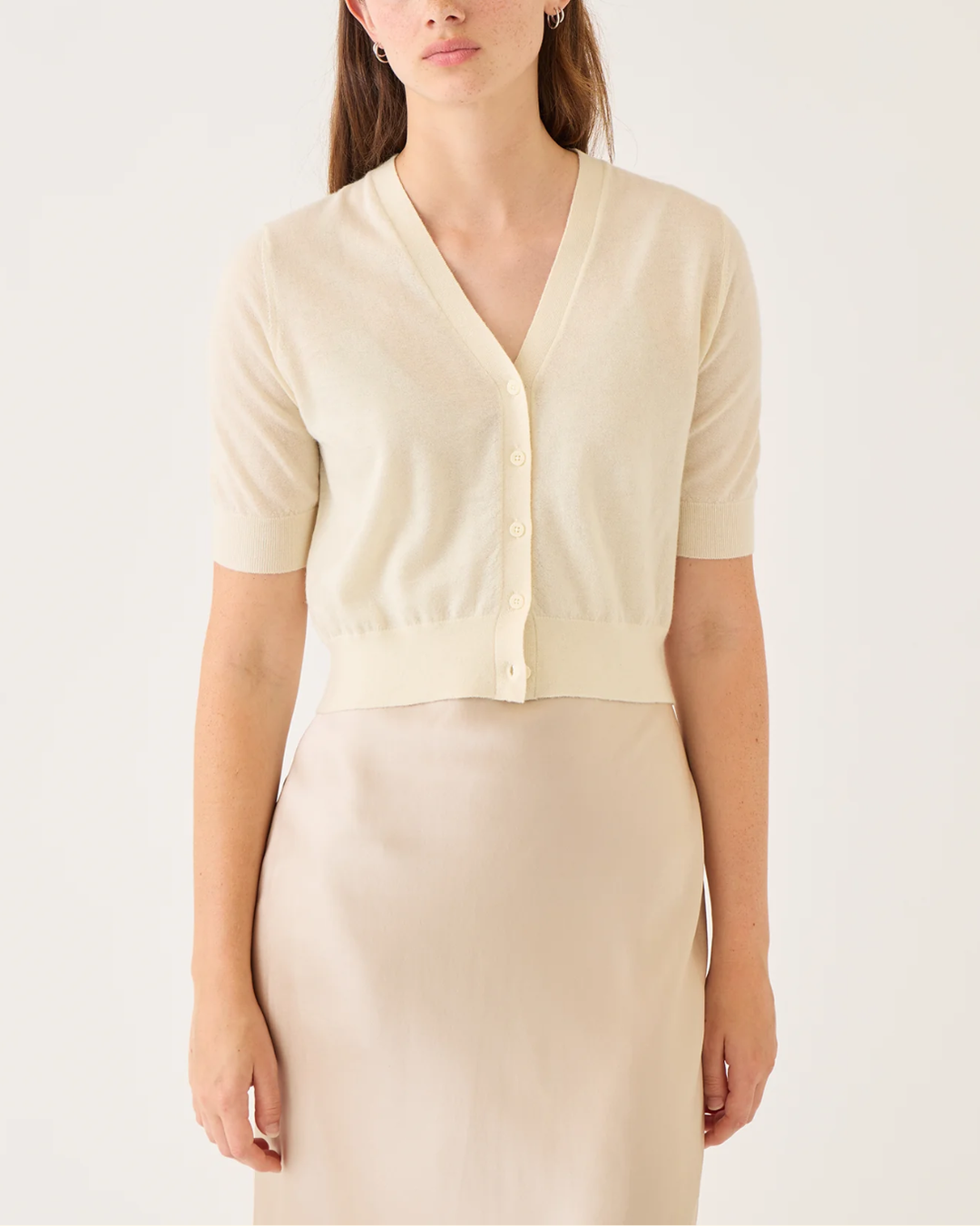 Bella Superfine Cashmere Cardigan | Ivory