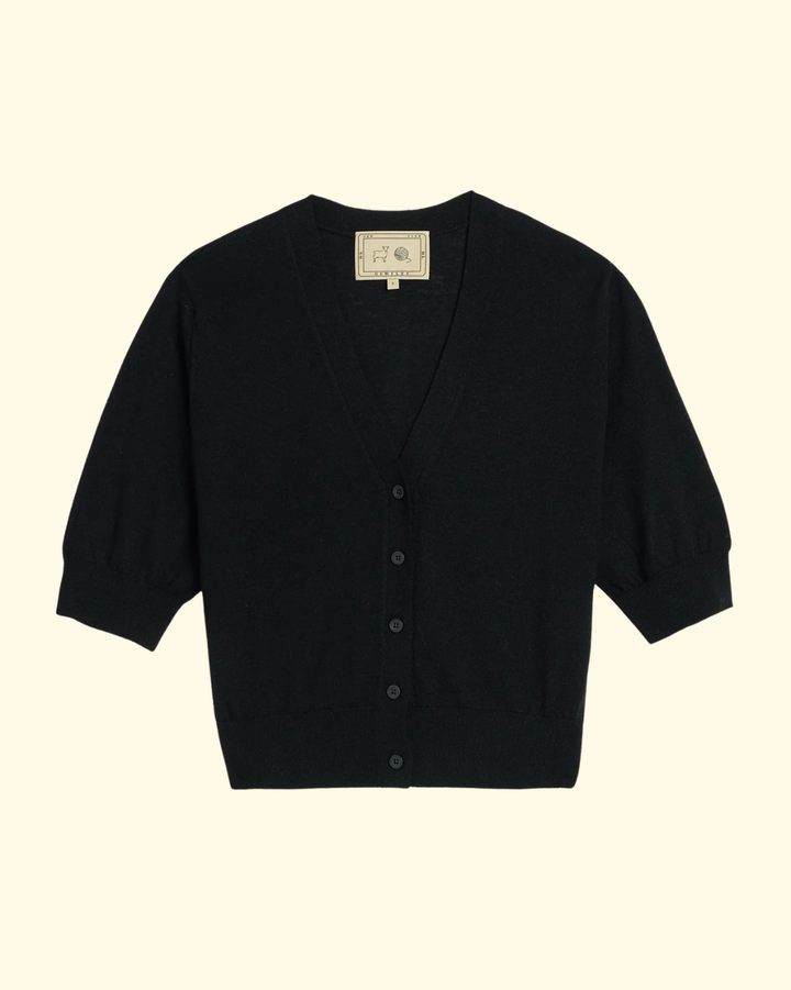 Bella Superfine Cashmere Cardigan | Black