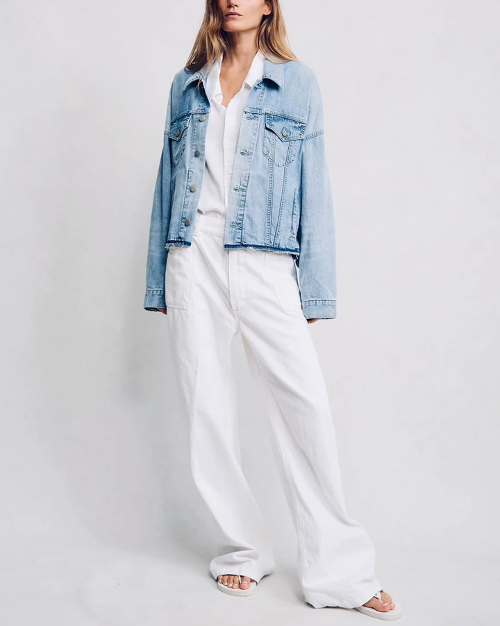 Oversized Trucker Jacket | Blue