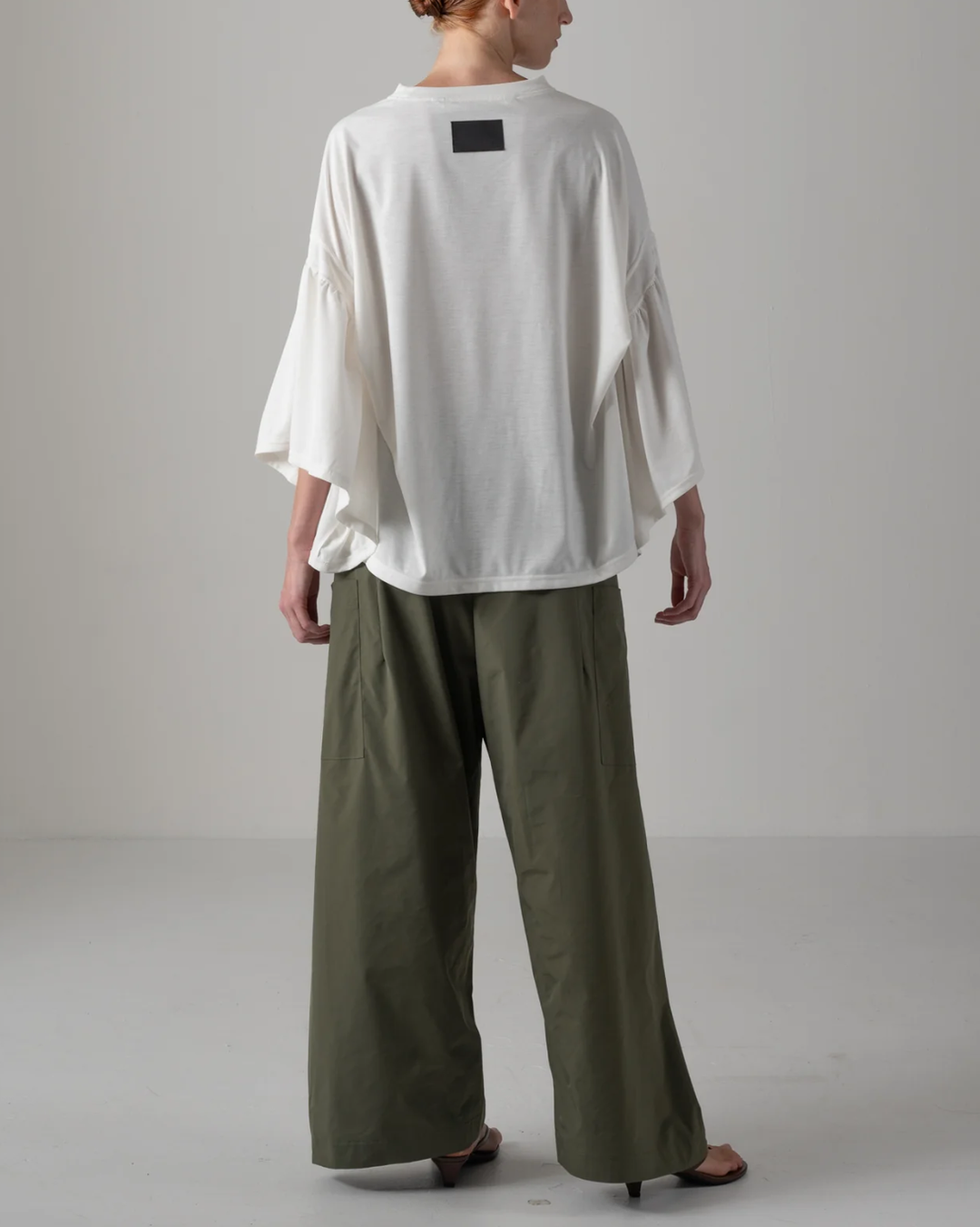 Laura Gathered SLV Top | Off White