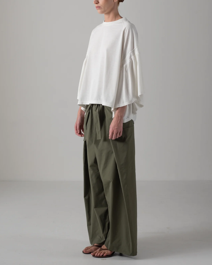 Laura Gathered SLV Top | Off White