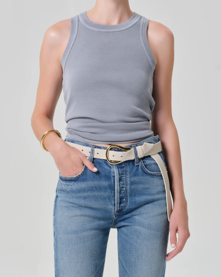 Isabel Rib Tank | Hematite