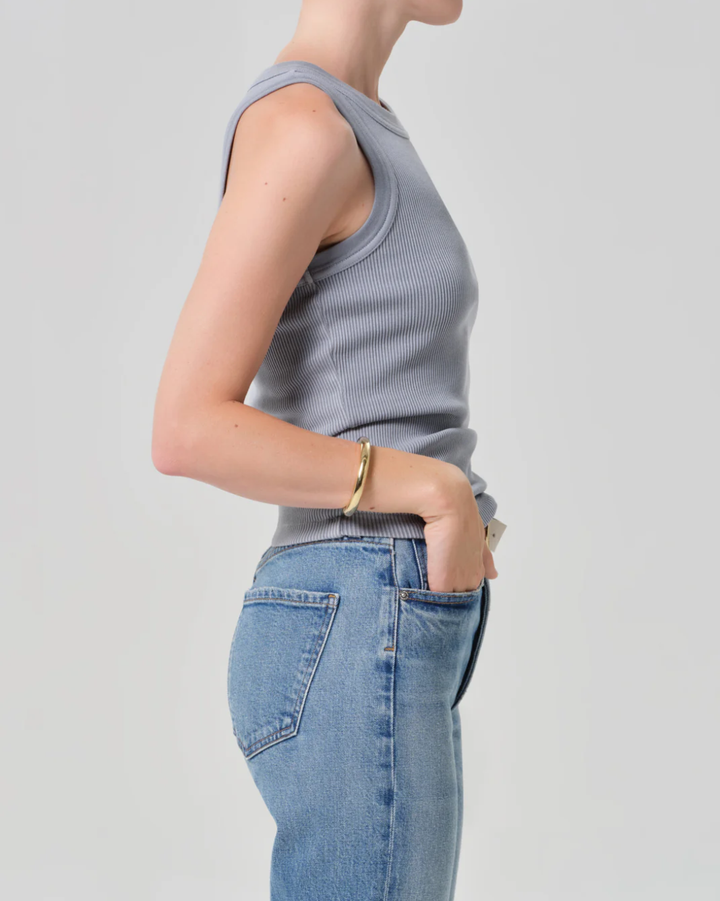 Isabel Rib Tank | Hematite