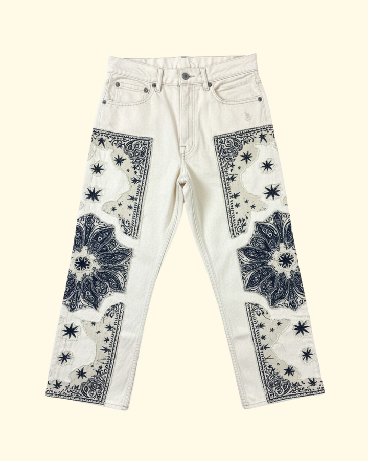 X-BF Jean | Ecru Bandana
