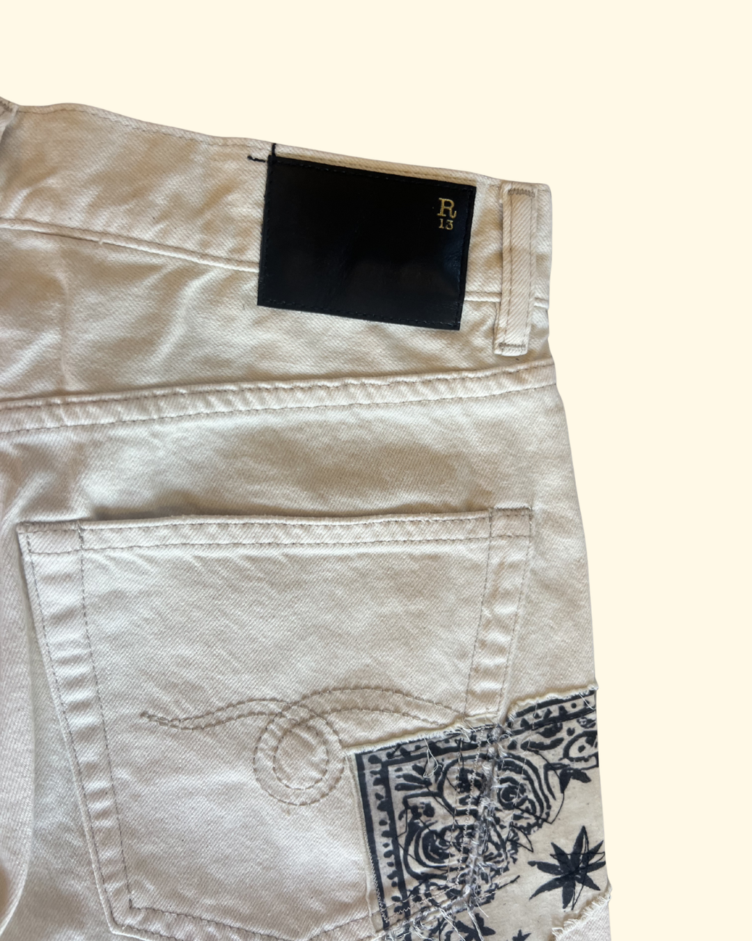 X-BF Jean | Ecru Bandana