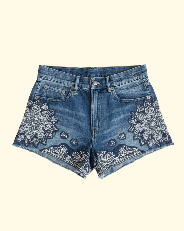 X-BF Short | Crushed Blue Bandana