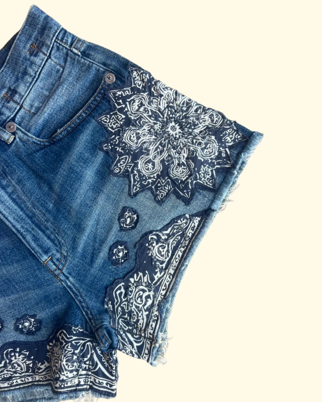 X-BF Short | Crushed Blue Bandana