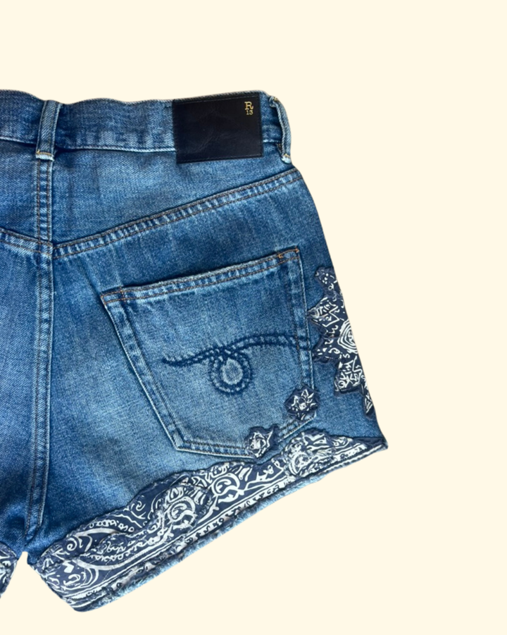 X-BF Short | Crushed Blue Bandana